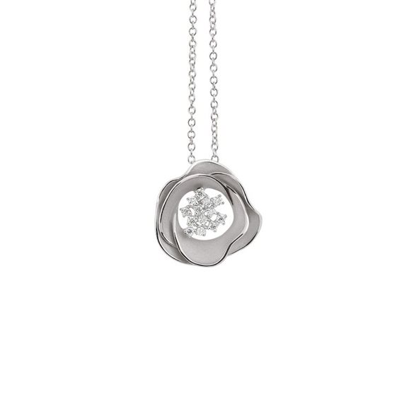Halskette Annamaria Cammilli Dame Tres Jolie in Weißgold Diamante 0.24 Ct GPE1234W - GPE1234W